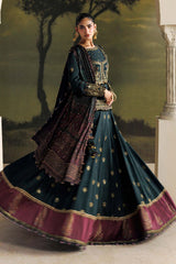 3 Piece Unstitched Embroidered Tusser Silk Suit By MARIA B