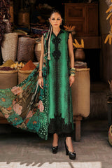 3 Piece Unstitched Embroidered Linen Suit By MARIA B
