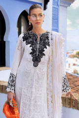 3 PC Unstitched Embroidered Paper Cotton Suit By Maria B | D-2505-A