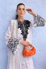 3 PC Unstitched Embroidered Paper Cotton Suit By Maria B | D-2505-A
