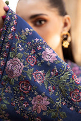 MPT-2405-A - Unstitched Printed Linen Suit Winter M.Prints - Maria B