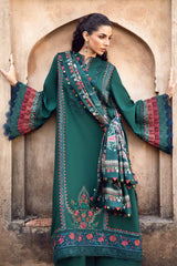 MPT-2405-B - Unstitched Printed Linen Suit Winter M.Prints - Maria B