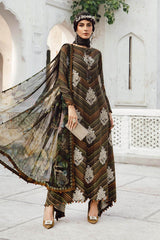3 Piece Unstitched Embroidered Linen Suit By Maria B | MPT-2705-B