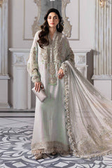 3-PC Unstitched Embroidered Organza By Maria B | BD-3005