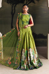 3 Piece Unstitched Embroidered Raw Silk Suit By MARIA B