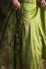 3 Piece Unstitched Embroidered Raw Silk Suit By MARIA B