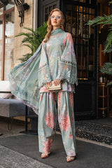 MPT-2406-A | 3Pc Unstitched Suit Printed Cambric Fall Edit 24 By Maria B