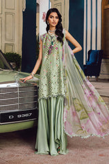 3 Piece Unstitched Embroidered Linen Suit By Maria B | MPT-2706-A