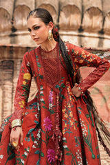 3 Piece Unstitched Embroidered Cambric Suit By MARIA B