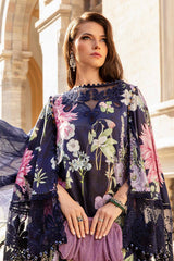 MPT-2406-B | 3Pc Unstitched Suit Printed Cambric Fall Edit 24 By Maria B