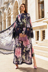 MPT-2406-B | 3Pc Unstitched Suit Printed Cambric Fall Edit 24 By Maria B