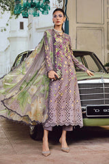 3 Piece Unstitched Embroidered Linen Suit By Maria B | MPT-2706-B