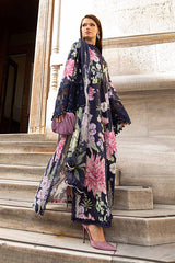 MPT-2406-B | 3Pc Unstitched Suit Printed Cambric Fall Edit 24 By Maria B