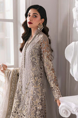 3-PC Unstitched Embroidered Organza By Maria B | BD-3006