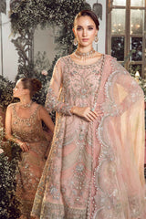 BD-2706 | Pastel Pink Unstitched EMBROIDERED By Maria B