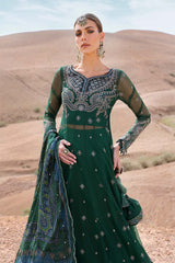 3 PC Unstitched Embroidered Embroidered Net Suit By Maria B | D-2507-A