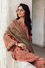 3 Piece Unstitched Embroidered Linen Suit By Maria B | MPT-2707-A