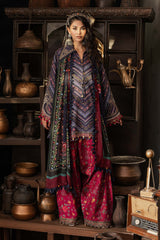 3 Piece Unstitched Embroidered Cambric Suit By MARIA B
