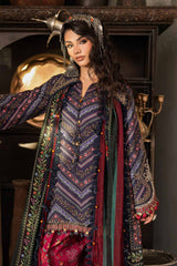 3 Piece Unstitched Embroidered Cambric Suit By MARIA B
