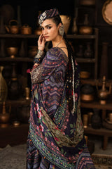 3 Piece Unstitched Embroidered Cambric Suit By MARIA B