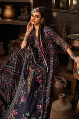 3 Piece Unstitched Embroidered Cambric Suit By MARIA B