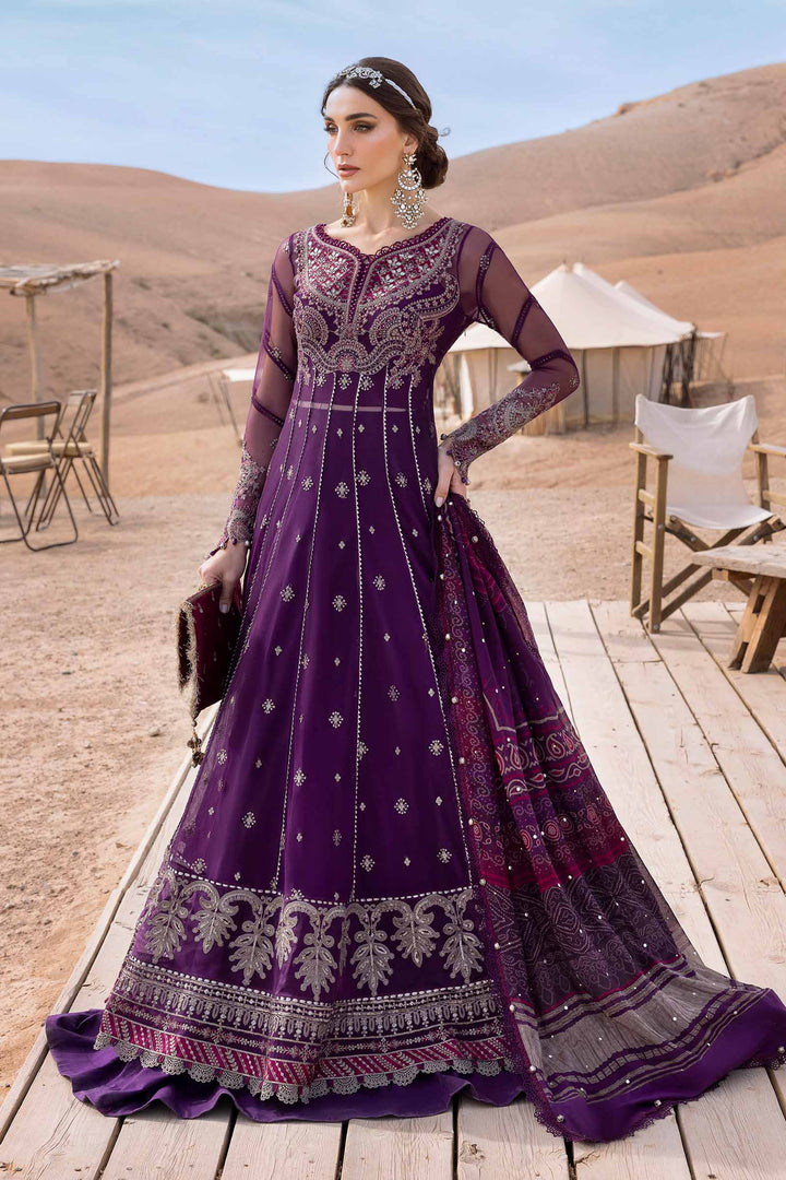 3 PC Unstitched Embroidered Embroidered Net Suit By Maria B | D-2507-B