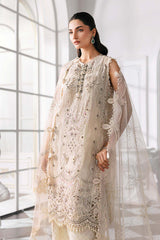 3-PC Unstitched Embroidered Organza By Maria B | BD-3007