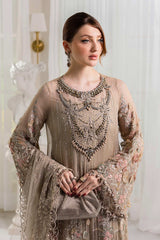 3 Piece Unstitched Embroidered Chiffon By Maria B | MPC-25-107