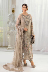 3 Piece Unstitched Embroidered Chiffon By Maria B | MPC-25-107