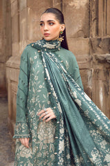 MPT-2408-A - Unstitched Printed Linen Suit Winter M.Prints - Maria B