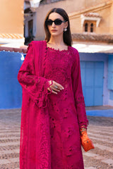 3 Piece Unstitched Embroidered Dobby Lawn Suit By Maria B D-2508-A