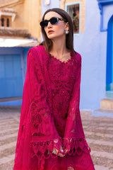 3 Piece Unstitched Embroidered Dobby Lawn Suit By Maria B D-2508-A