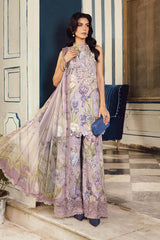 3 Piece Unstitched Embroidered Linen Suit By Maria B | MPT-2708-A