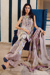 3 Piece Unstitched Embroidered Linen Suit By Maria B | MPT-2708-A