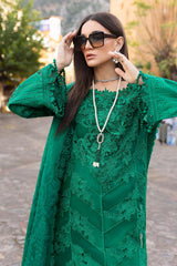 3 Piece Unstitched Embroidered Dobby Lawn Suit By Maria B D-2508-B