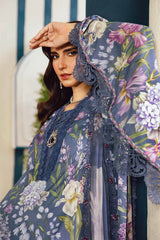 3 Piece Unstitched Embroidered Linen Suit By Maria B | MPT-2708-B