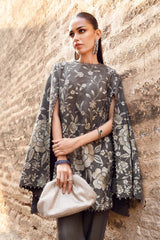 MPT-2408-B - Unstitched Printed Linen Suit Winter M.Prints - Maria B