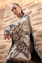 MPT-2408-B - Unstitched Printed Linen Suit Winter M.Prints - Maria B