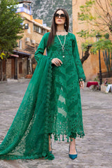 3 Piece Unstitched Embroidered Dobby Lawn Suit By Maria B D-2508-B