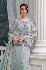 3 Piece Unstitched Embroidered Chiffon By Maria B | MPC-25-108