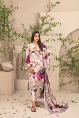 D-9714 | 3Pc Unstitched Suit Winter Collection ELEA By Tawakkal Fabrics