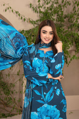 D-9716 | 3Pc Unstitched Suit Winter Collection ELEA By Tawakkal Fabrics