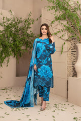 D-9716 | 3Pc Unstitched Suit Winter Collection ELEA By Tawakkal Fabrics