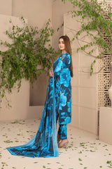 D-9716 | 3Pc Unstitched Suit Winter Collection ELEA By Tawakkal Fabrics