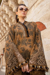 MPT-2409-A | 3Pc Unstitched Suit Printed Cambric Fall Edit 24 By Maria B