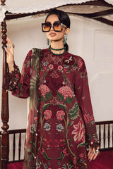 3 Piece Unstitched Embroidered Linen Suit By Maria B | MPT-2709-A