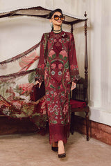 3 Piece Unstitched Embroidered Linen Suit By Maria B | MPT-2709-A