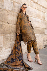 MPT-2409-A | 3Pc Unstitched Suit Printed Cambric Fall Edit 24 By Maria B
