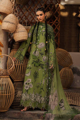 3 Piece Unstitched Embroidered Cambric Suit By MARIA B