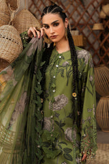 3 Piece Unstitched Embroidered Cambric Suit By MARIA B